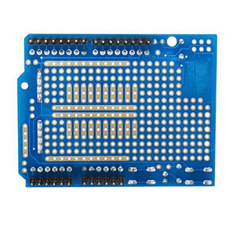 Placa breadboard 170 puncte compatibil Arduino Uno R3 Leonardo OEM, dimensiuni 16.5 x 5.5 cm, ideal pentru prototipare. [3]