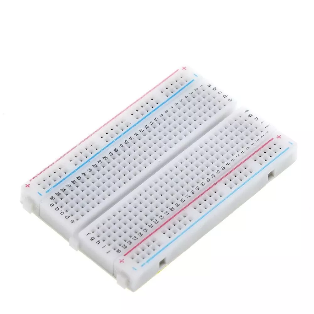 Accesorii multimetre - Placa test BREADBOARD 400 OEM 400 puncte de conectare 5.5 x 16.5 cm pentru prototipare electronică