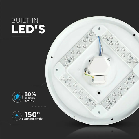 Plafoniera LED 12W 1200lm 23cm 3 în 1 V-Tac SKU-217603 – IoElectronice.ro [6]