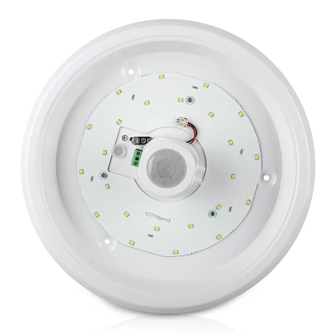 Plafonieră LED 12W 900lm IP20 cu senzor de mișcare 6400K alb rece V-tac SKU-21809 – IoElectronice.ro [2]