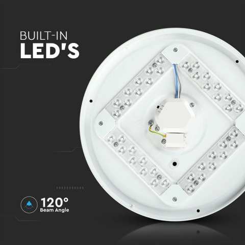 Plafoniera LED 24W 2600lm 35cm 3 in 1 V-Tac SKU-217607 – IoElectronice.ro [7]