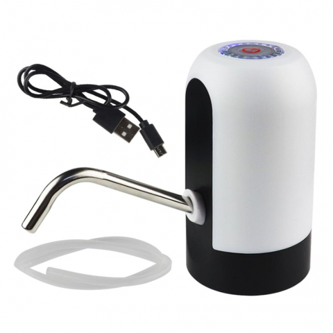 Pompa Electrică Universală pentru Distribuirea Apei - Compactă, Ușor de Folosit, Baterie și USB, Ideală pentru Sticle Mari [5]