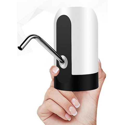 Pompa Electrică Universală pentru Distribuirea Apei - Compactă, Ușor de Folosit, Baterie și USB, Ideală pentru Sticle Mari [4]