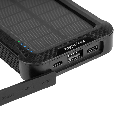 Power Bank 10000mAh Solar QI 5W Kruger&Matz KM0910 USB Type C negru, 2000mAh, garanție 6 luni [2]
