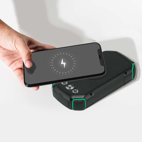 Power Bank 30000mAh Wireless cu încărcare solară V-TAC SKU-7836 negru, 6 luni garanție [7]