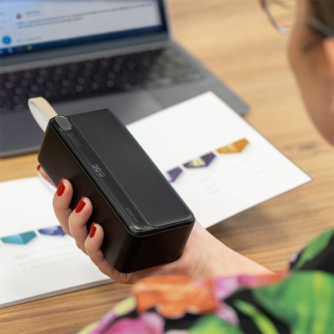 Power Bank 40000mAh QC3.0 PD 20W cu display, USB micro, USB A, USB Type C, Kruger&Matz, negru, garanție 6 luni [8]