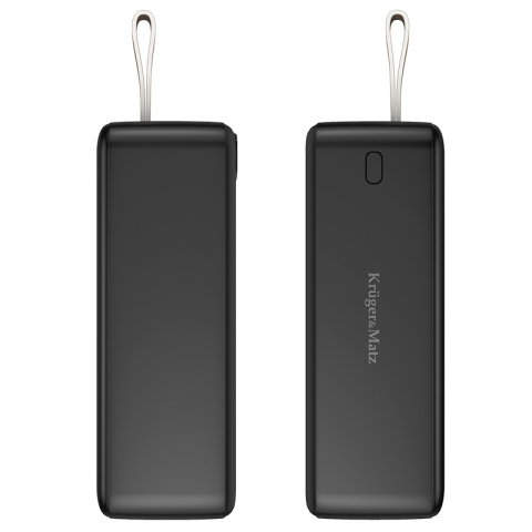 Power Bank 40000mAh QC3.0 PD 20W cu display, USB micro, USB A, USB Type C, Kruger&Matz, negru, garanție 6 luni [4]