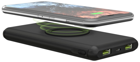 Power Bank wireless 10000mAh USB Type C PD QC3.0 Goobay negru [6]