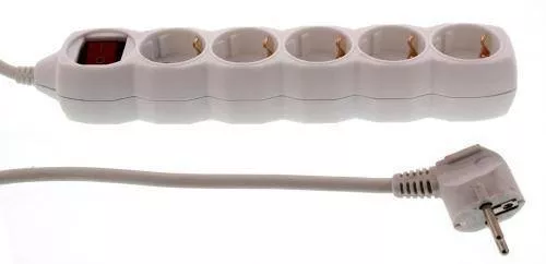 Prelungitoare electrice - Prelungitor 5 prize 3m cu întrerupător 3xG1.5mm² Well