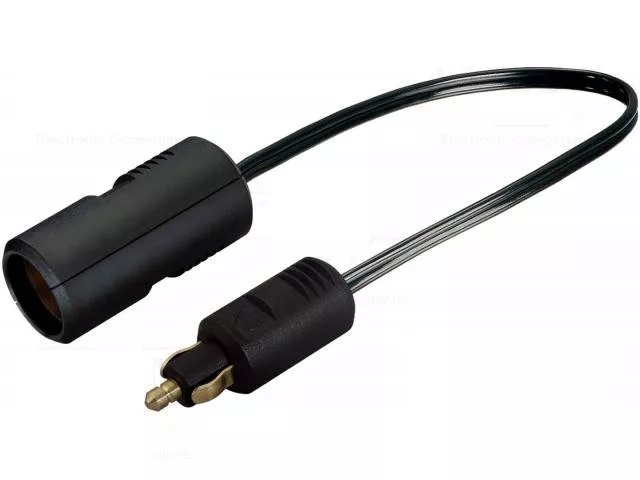Accesorii bricheta auto - Prelungitor bricheta auto mama x1 de la 12 la 21 mm 8A 12÷24VDC 25cm neagra PRO CAR 67882000 – IoElectronice.ro