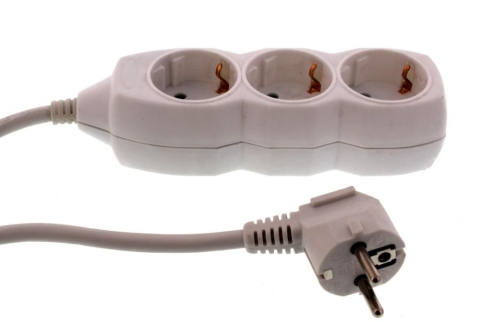 Prelungitoare electrice - Prelungitor electric 3 prize, 1.5m, 3500W, IP20, Schuko, ideal pentru interior