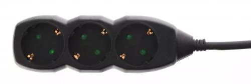 Electrice - Prelungitor electric 3 prize 5m 3xG1.5mmp 3500W 16A negru Well - IoElectronice.ro