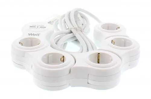Electrice - Prelungitor electric 5 prize 3m 16A 3500W cu încărcător USB