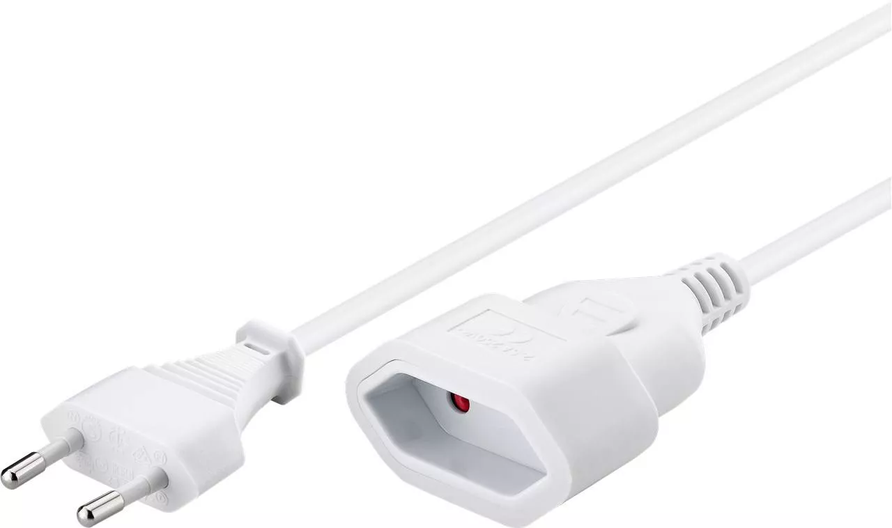 Electrice - Prelungitor Euro 2m alb Goobay Euro tata CEE 7/16