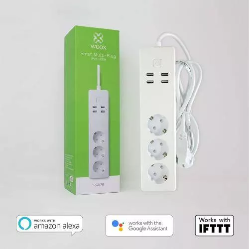 Prelungitor smart Woox R4028 3 prize + 4x USB 1.8m – IoElectronice.ro [2]