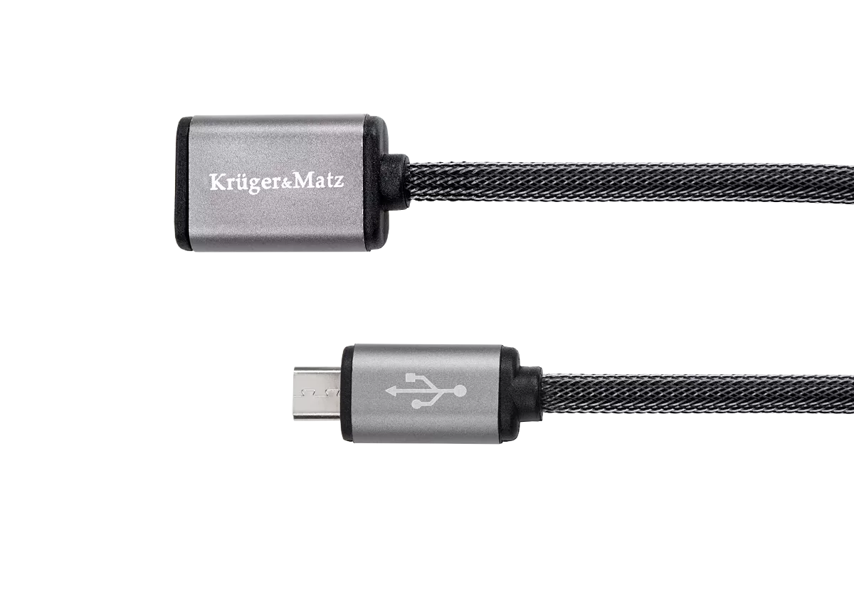 Micro USB - Prelungitor USB la micro USB 0.2m Profesional Kruger&Matz – IoElectronice.ro