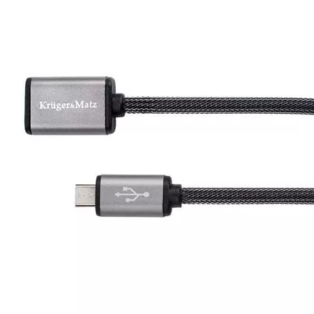 Micro USB - Prelungitor USB la micro USB 1m Profesional Kruger&Matz – IoElectronice.ro