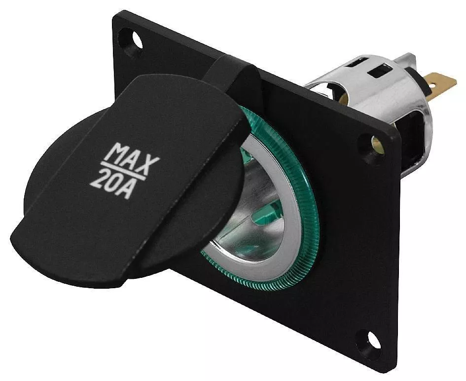Accesorii Auto - Priza bricheta auto cu montaj pe placa 20A Pro Car