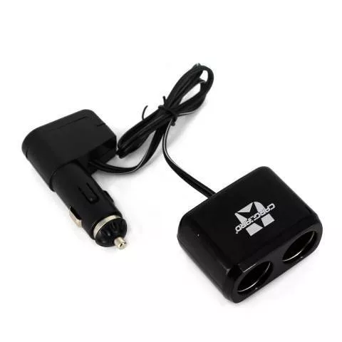 Accesorii Auto - Priza dubla pentru bricheta auto cu cablu +USB 1A Carguard