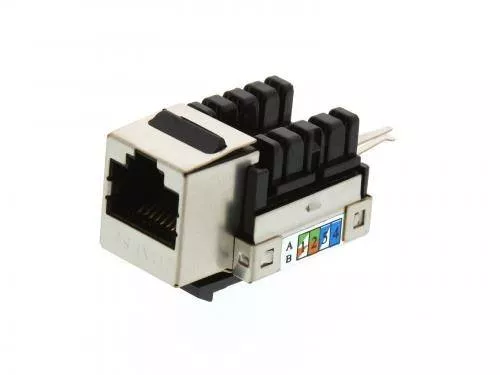 Mufe retea RJ45 - Priza Keystone Cat5e 8P8C Ecranat Well – IoElectronice.ro