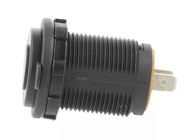 Priza auto brichetă panou 12-24V DC 20A SCI, adaptor cu LED, montare înșurubare, neagră [2]