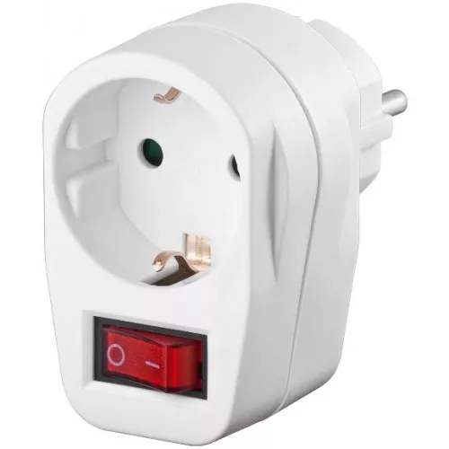 Triplu stechere - Priza Schuko 3500W cu Întrerupator și Protecție pentru Copii - Siguranță și Putere Maximală