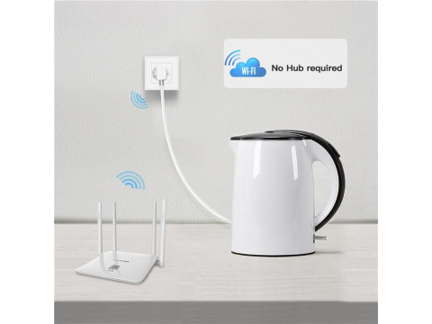 Priza Smart WiFi 10A Woox R4054 alb montare în doză perete, putere 2500W, control de la distanță [4]