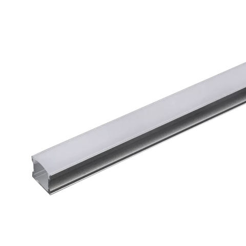 Profile aluminiu banda LED - Profil aluminiu bandă LED 2m 17.2x15.5 mm argintiu-mat V-TAC SKU-3354 – IoElectronice.ro