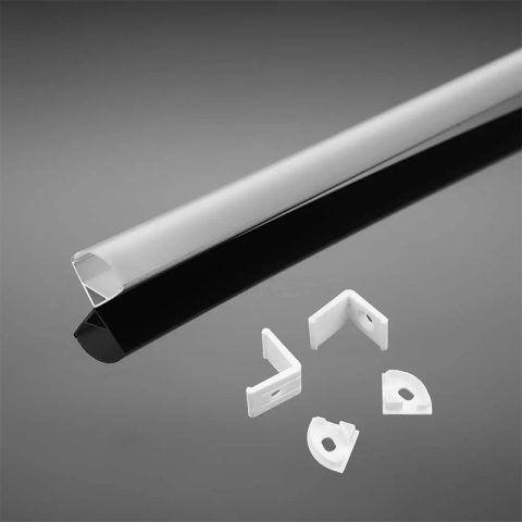 Profil aluminiu pentru bandă LED 2m 15.8x15.8mm alb pe colț V-TAC SKU-3369 [1]