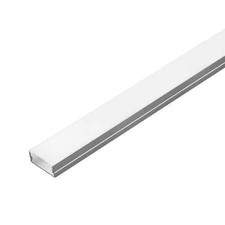 Profile aluminiu banda LED - Profil aluminiu pentru banda LED 2m 23.5 mm x 10 mm mat V-TAC – IoElectronice.ro
