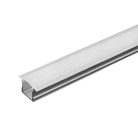 Profile aluminiu banda LED - Profil aluminiu pentru bandă LED 2m 23x15.5mm montaj îngropat capac alb mat V-TAC – IoElectronice.ro