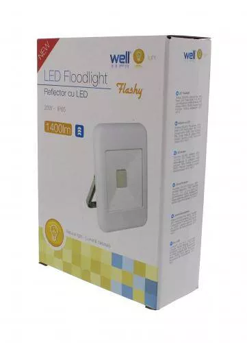 Proiector LED 20W 1400lm IP65 4000K alb Well – IoElectronice.ro [2]