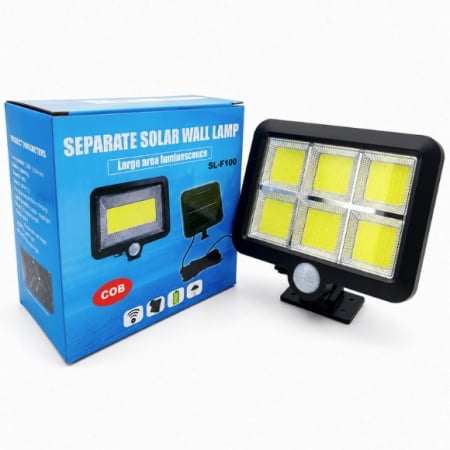 Proiectoare - Proiector solar LED SL-F120 COB cu panou detasabil si senzor miscare