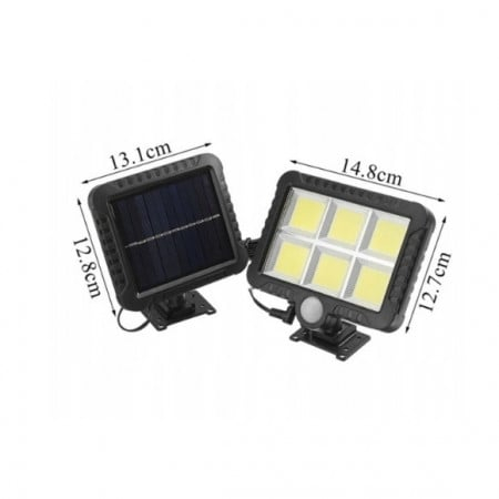 Proiector solar LED SL-F120 COB cu panou detasabil si senzor miscare [1]