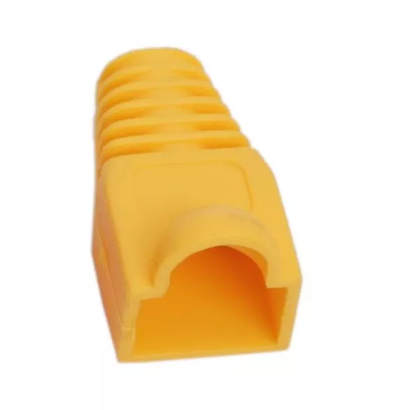 Conectica - Protectie galbena pentru cablu cu modular 8P8C
