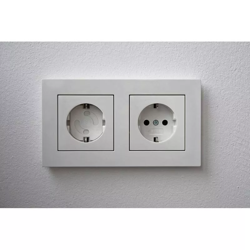 Protectie priza 220V copii Goobay alba, garantie 24 luni, accesoriu siguranta pentru copii [1]