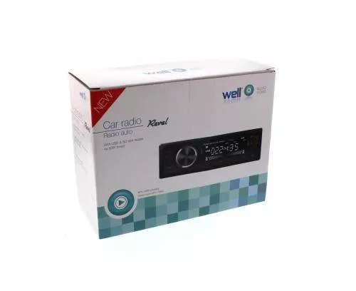 Radio auto Well 4x50W cu slot USB A și SD, putere 4x50W [1]