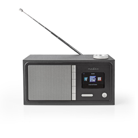 Radiouri MP3 MP4 - Radio Internet Bluetooth Nedis 18W, Ecran color, Telecomandă, Wi-Fi, FM, Sunet premium, Design elegant negru