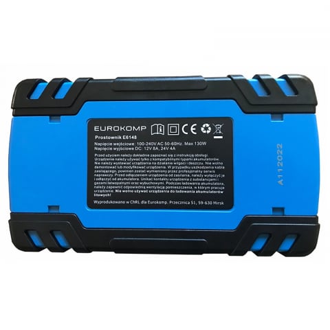Redresor automat cu microprocesor 12V/8A - 24V/4A EUROKOMP E6148, siguranță și performanță pentru baterii auto, motociclete și barci [2]