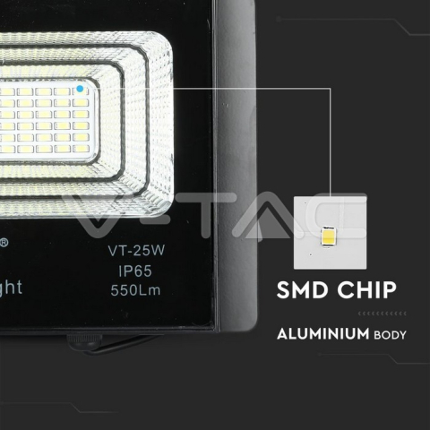 Reflector LED 12W 6000K 550lm cu încărcare solară V-TAC – IoElectronice.ro [2]