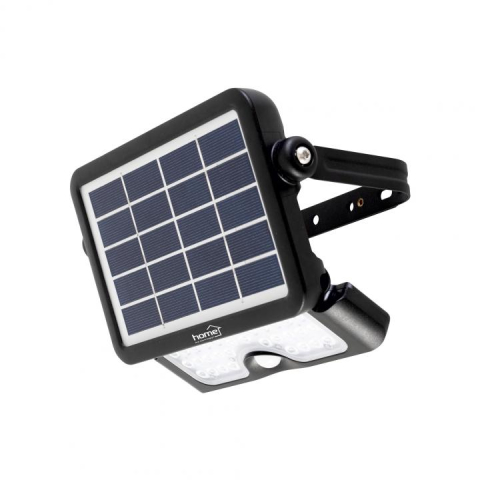 Proiectoare - Reflector LED 6000K alb rece cu panou solar și senzor de mișcare 5W 500lm IP65 HOME FLP 500 SOLAR – IoElectronice.ro