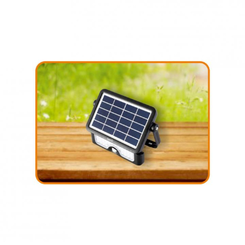 Reflector LED 6000K alb rece cu panou solar și senzor de mișcare 5W 500lm IP65 HOME FLP 500 SOLAR – IoElectronice.ro [2]