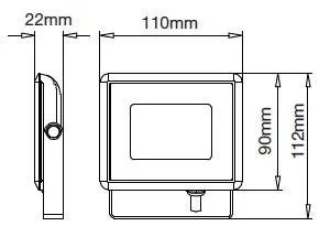 Reflector LED SMD 10W 6000K 850lm IP65 negru V-TAC – IoElectronice.ro [1]