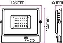 Reflector LED SMD 20W 4000K IP65, Luminozitate 1600lm, Negru-Gri, CIP Samsung, Ideal pentru Iluminat Exterior [1]