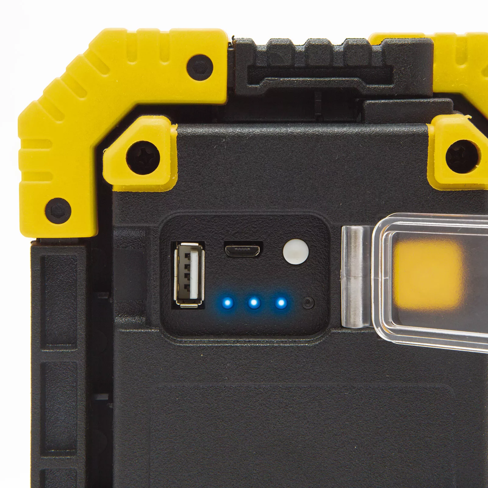 Reflector multifunctional COB LED reincarcabil USB acumulator incorporat 2x2200mAh 16W 1000lm IPX4 Phenom – IoElectronice.ro [3]