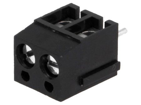 Conectica - Regleta 2 contacte DEGSON ELECTRONICS DG300-5.0-02P-13-00AH, unghi 90°, 5mm, 2 piste max. 2.5mm², culoare negru