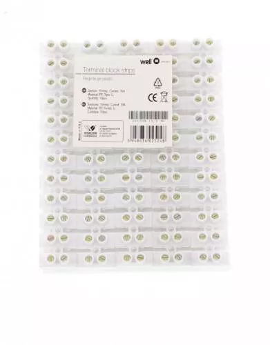 Mufe AC-DC - Reglete sir plastic 10mm 10A forma U 12buc Well – IoElectronice.ro