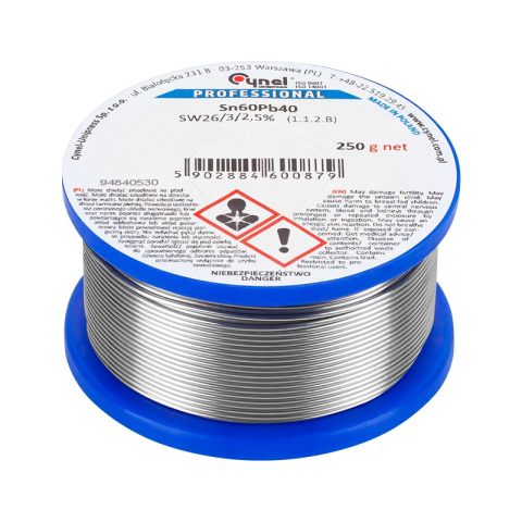 Fludor - Rola fludor SN60 PB40 2.5mm 250Grame LUT0111-250