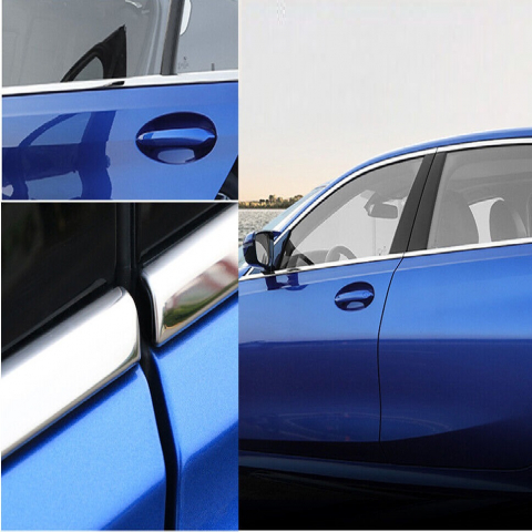 Accesorii Auto - Folie crom auto pentru colantare bandouri și ornamente – 150x5cm, autocolant premium pentru interior și exterior