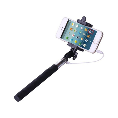 Telefoane-tablete - Selfie Stick 78cm cu Fir Buton Declansator Jack 3.5mm
